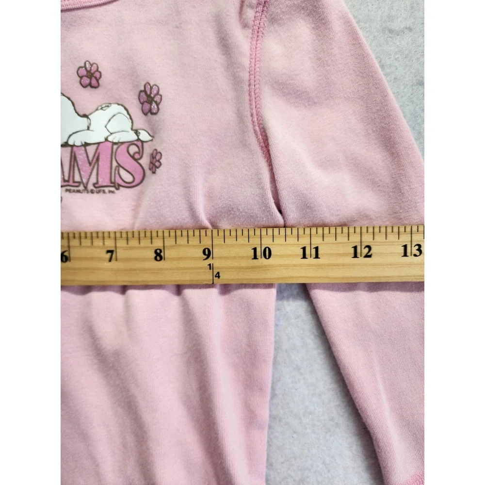 Limited Too Snoopy Peanuts Sweet Dreams Pajama Top Pink Size 8